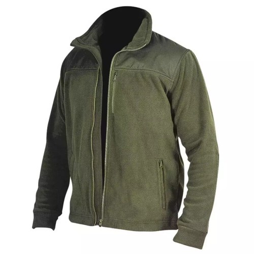 Fleece mikina s vložkami,280 g/m2, vel. M,barva zelená army