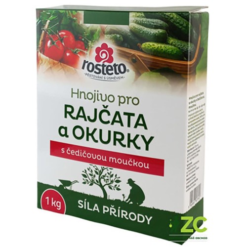 hnojivo ROSTETO s čedičovou moučkou na rajčata, okurky 1kg