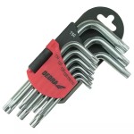 Klíče Torx krátké T10-T50, sada 9 ks, CRV