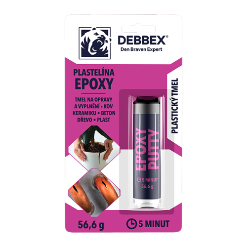 Plastelína Epoxy 56,6 g blistr světle černá