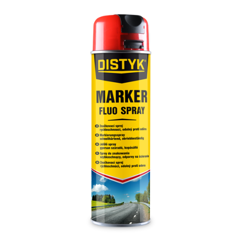 Značkovací sprej MARKER FLUO SPRAY DISTYK Line 500 ml bílá