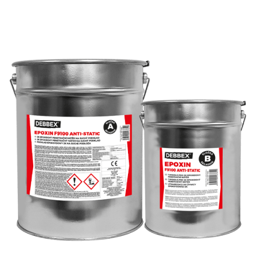 EPOXIN F9100 ANTI-STATIC 30 kg sada plechovek okenní šedá RAL 7040