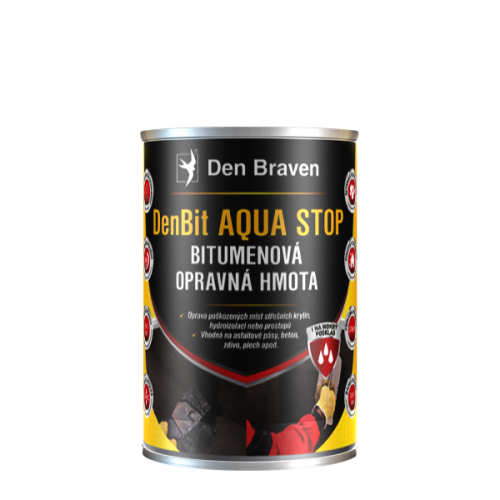 DenBit AQUA STOP bitumenová opravná hmota 1 kg plechovka