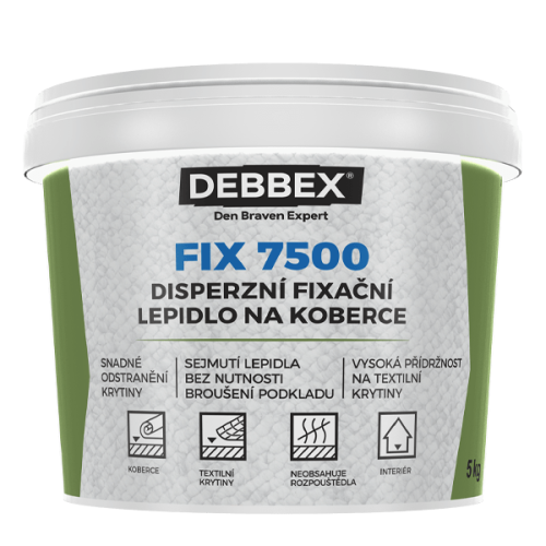 Disperzní fixační lepidlo na koberce FIX 7500