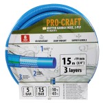 Modrá zahradní hadice Procraft PR-3KGH1915 3 vrstvy, 3/4” 15 m | PR-3KGH1915