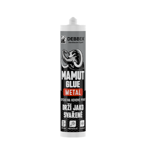 MAMUT GLUE Metal 290 ml kartuše kovově světle šedá