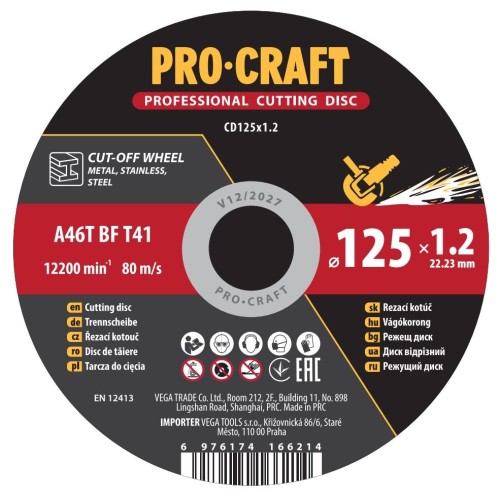 Řezný kotouč Procraft CD125x1.2 | CD125x1.2