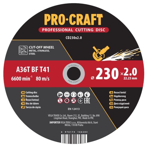 Řezný kotouč Procraft CD230x2.0 | CD230x2.0