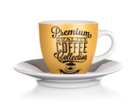 šálek + podšálek  90ml PREMIUM COFFEE keramický