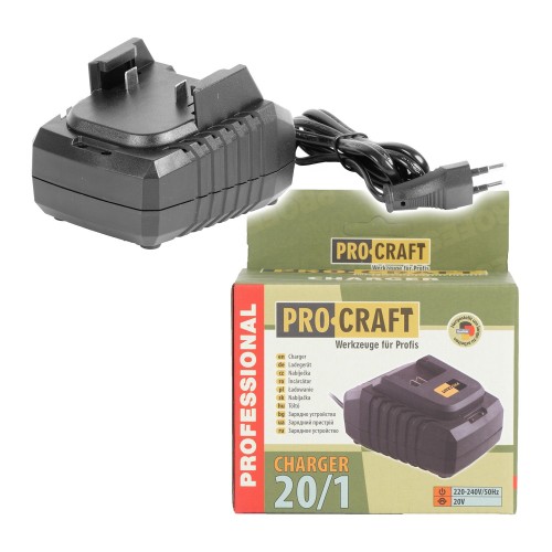 Nabíječka pro 20V Li-ion baterie Procraft 20/1 | 20/1