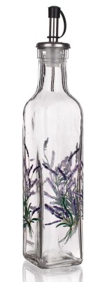 láhev na olej/ocet 500ml LAVENDER skl., nálevka PH