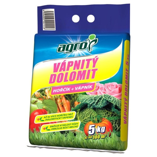 hnojivo Vápnitý dolomit 5kg AGRO