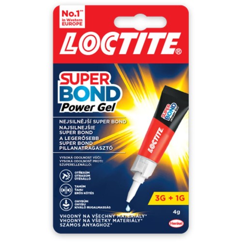 lepidlo vteřinové 4g gel SUPER BOND POWER