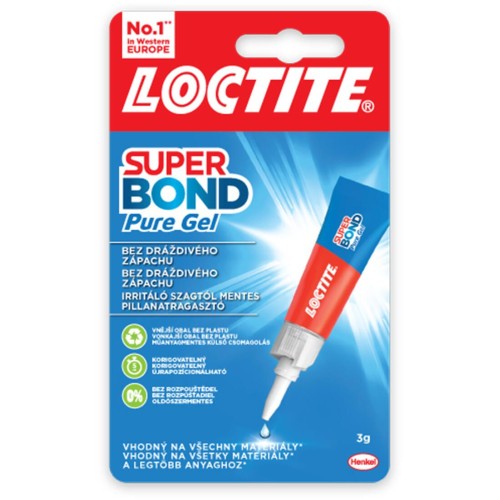 lepidlo vteřinové 3g gel SUPER BOND PURE