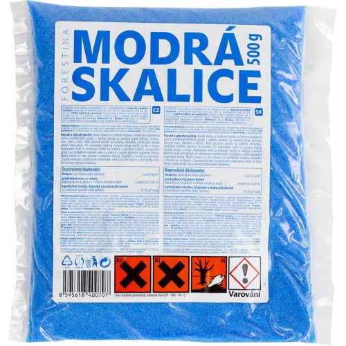 skalice MODRÁ 500g hnojivo FORESTINA