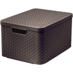 box úložný RATTAN 44,5x33x25cm (L) s víkem, STYLE2, PH HN