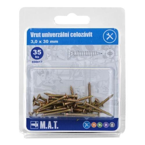 vrut un.celozávit 3,0x 30mm ZZ (35ks)