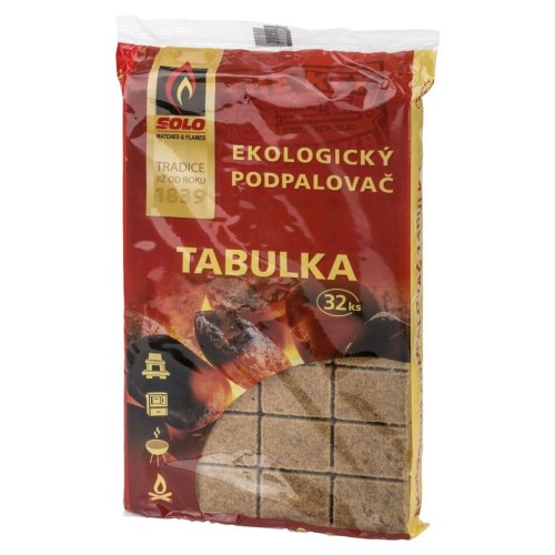 podpalovač ekologický SOLO tabulka (32ks)