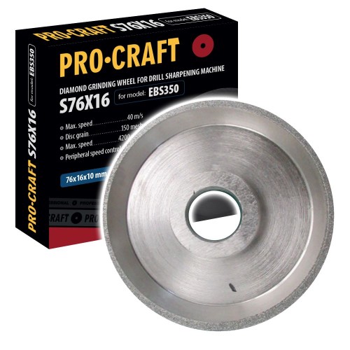 Brusný kotouč pro víceúčelovou ostřičku Procraft S76X16 /EBS350 | S76X16