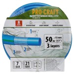 Zahradní hadice Procraft PR-3KGH1350 3 vrstvy, 1/2” 50m | PR-3KGH1350