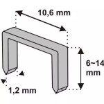 Spony 10mm 1000ks tlouštka 1,2 vz.D11